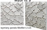 wodny panel gipsowy 3d nr 9calosc