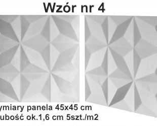 wodny panel gipsowy 3d nr 4caloscc