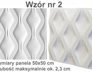 wodny panel gipsowy 3d nr 2calosc