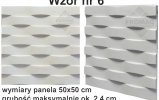 wodny panel gipsowy 3d nr 6calosc