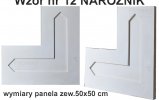 wodny panel gipsowy 3d nr 12 naroznik